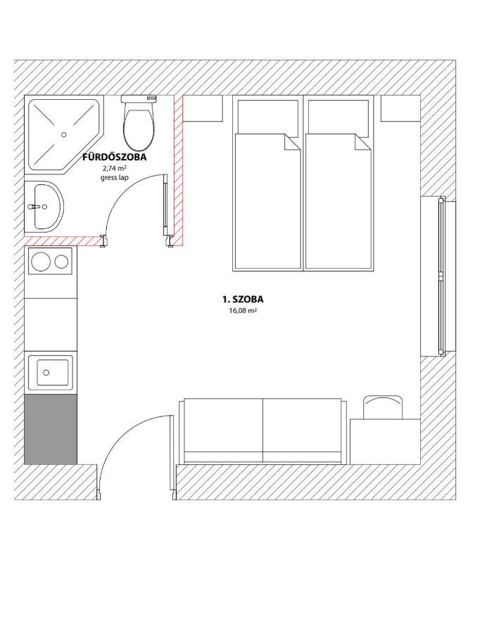 Chesscom Apartments Budapest Luaran gambar